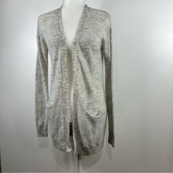Aritzia Wilfred Free Open Front Cardigan XS Wool Mohair Neutral Pockets Casual - Picture 10 of 10